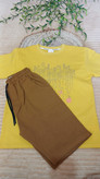 ست خانگی کتان 100 درصد پسرانه طرح لامپ | تیشرت و شلوارک راحتی بچگانه | سایز ۶۰ و ۶۵