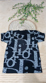 تیشرت پسرانه مشکی نگین دار طرح دیور (Dior) و دیزل (Diesel)